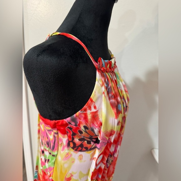 B. Darlin 70's Vibe women’s Halter Dress Beaded neckline Dress - Size 3/4 - Picture 8 of 10